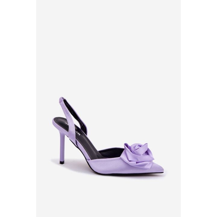 Satino aukštakulnės basutės Step in style