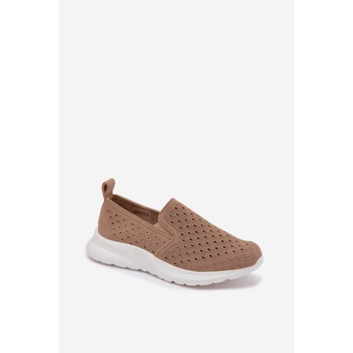Moteriški slip-on sportbačiai Geressa, smėlio spalvos