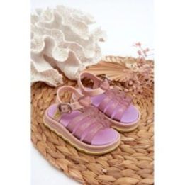 Kvapnūs vaikiški sandalai su Velcro užsegimu ZAXY NN385020, violetinės spalvos