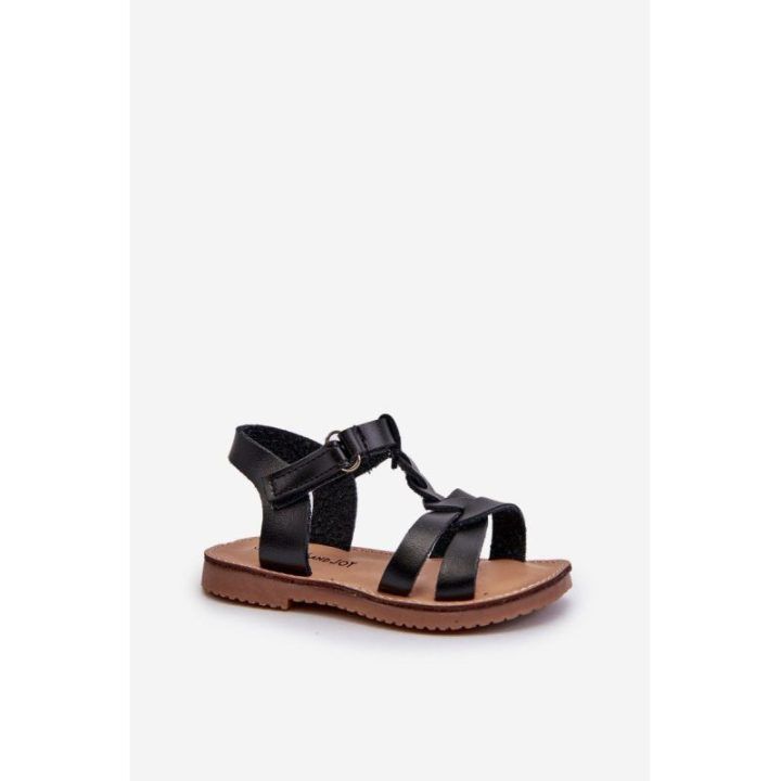 Vaikiški Sarniema sandalai su Velcro užsegimu, juodi