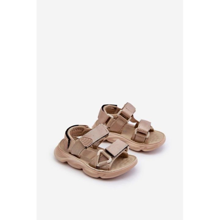 Vaikiškos basutės su Velcro užsegimu Smėlio spalvos Orretta