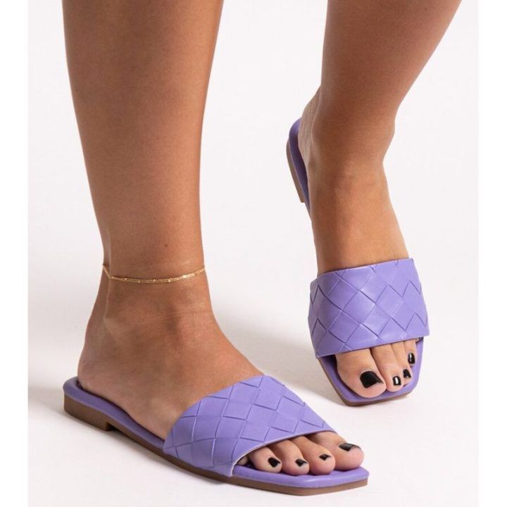 šlepetės violetinės