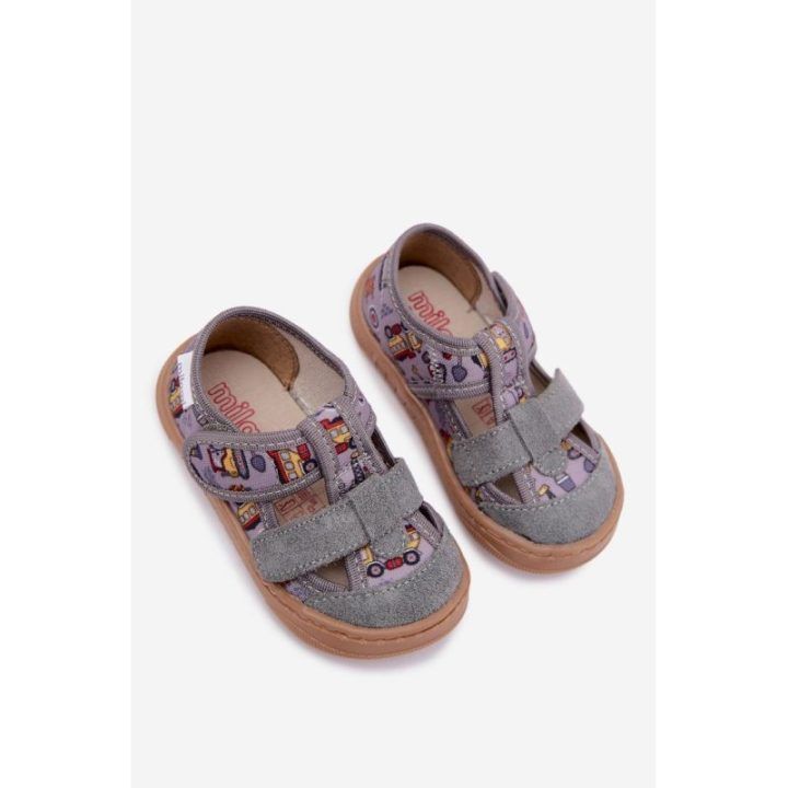 Vaikiškos barefoot šlepetės Milami, pilkos