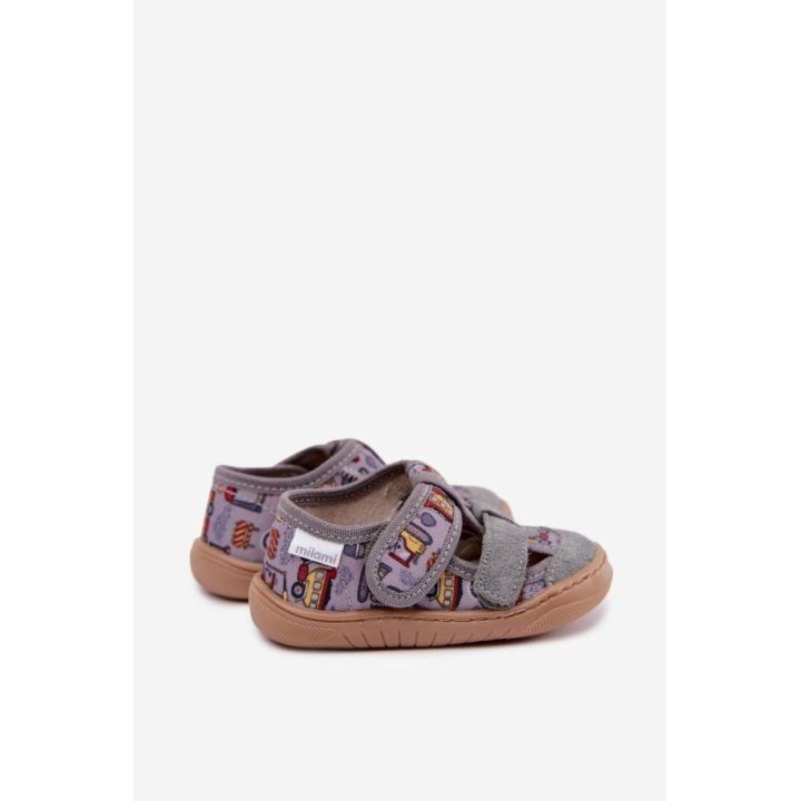 Vaikiškos barefoot šlepetės Milami, pilkos