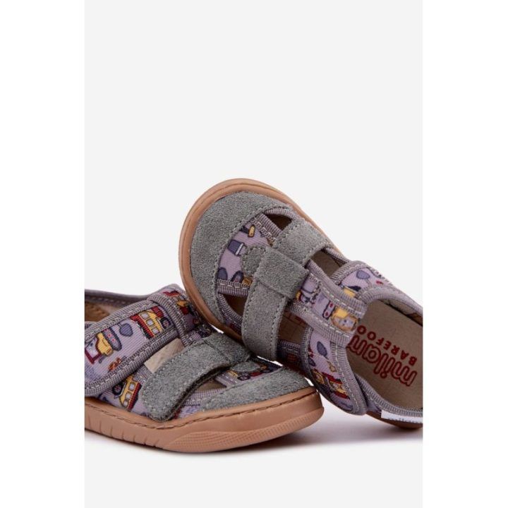 Vaikiškos barefoot šlepetės Milami, pilkos