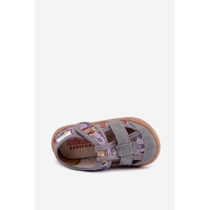Vaikiškos barefoot šlepetės Milami, pilkos