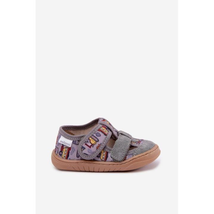 Vaikiškos barefoot šlepetės Milami, pilkos