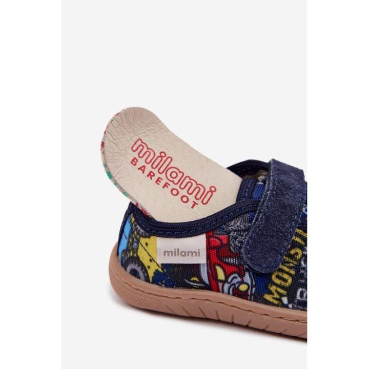 Vaikiškos barefoot šlepetės Milami, tamsiai mėlynos