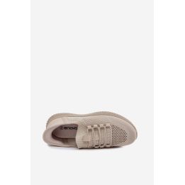Moteriški sportiniai slip-on bateliai, smėlio ir alyvuogių spalvos