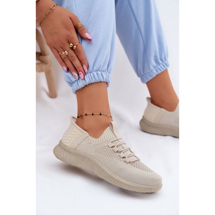 Moteriški sportiniai slip-on bateliai, smėlio ir alyvuogių spalvos