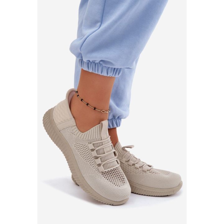 Moteriški sportiniai slip-on bateliai, smėlio ir alyvuogių spalvos