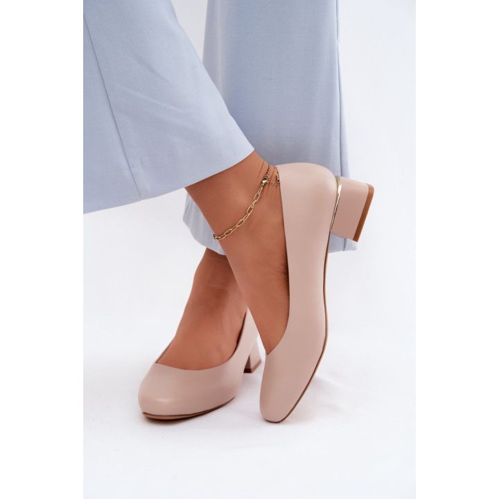 Step in style aukštakulniai bateliai iš odos imitacijos