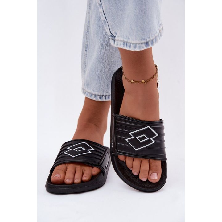 Juodos unisex šlepetės Lotto Flyde