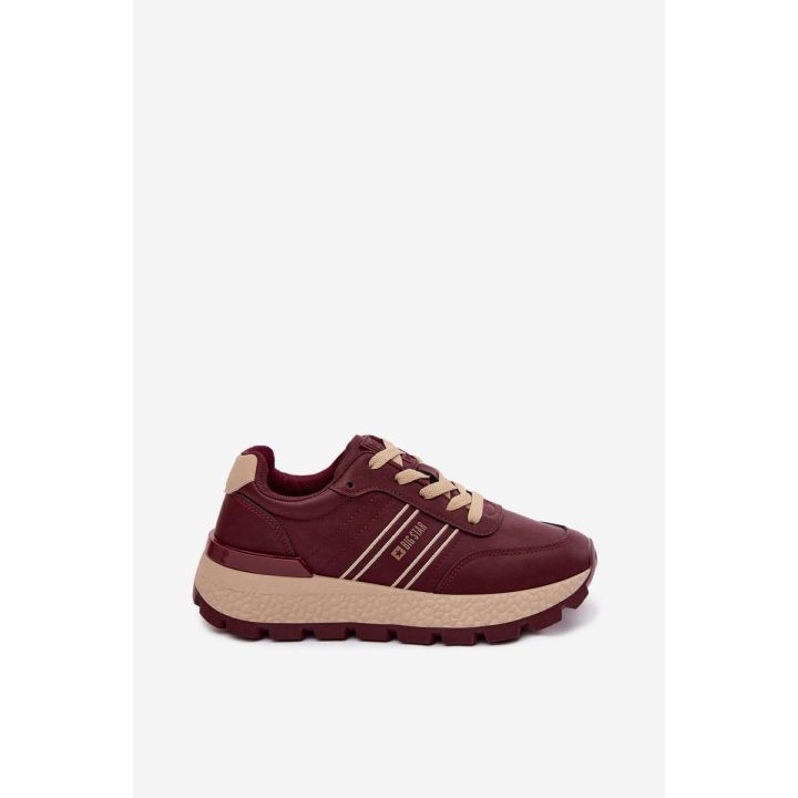 Moteriški platforminiai sportbačiai Big Star UU274041 Burgundy