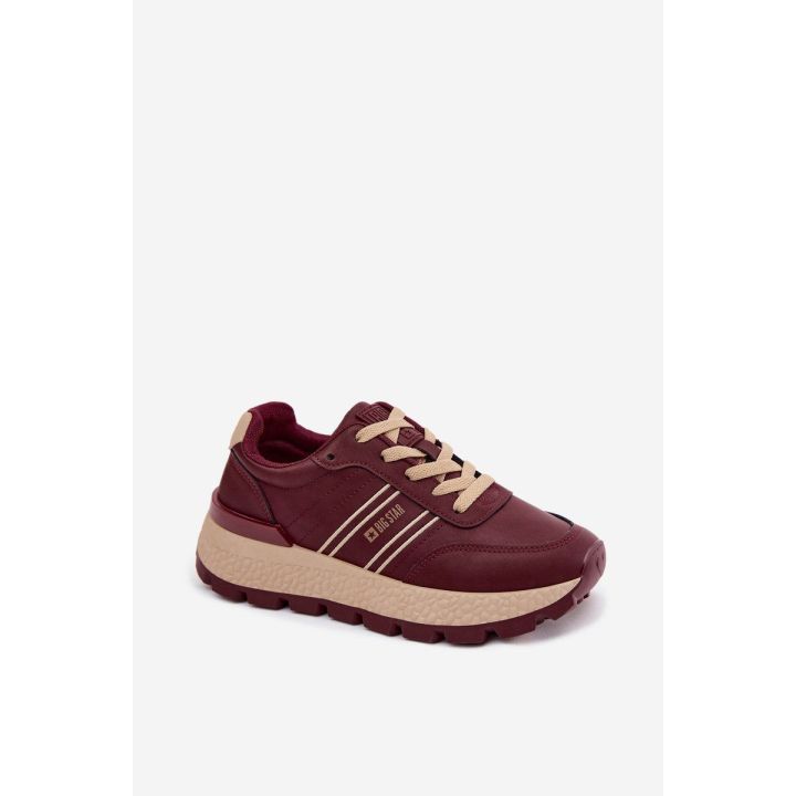 Moteriški platforminiai sportbačiai Big Star UU274041 Burgundy