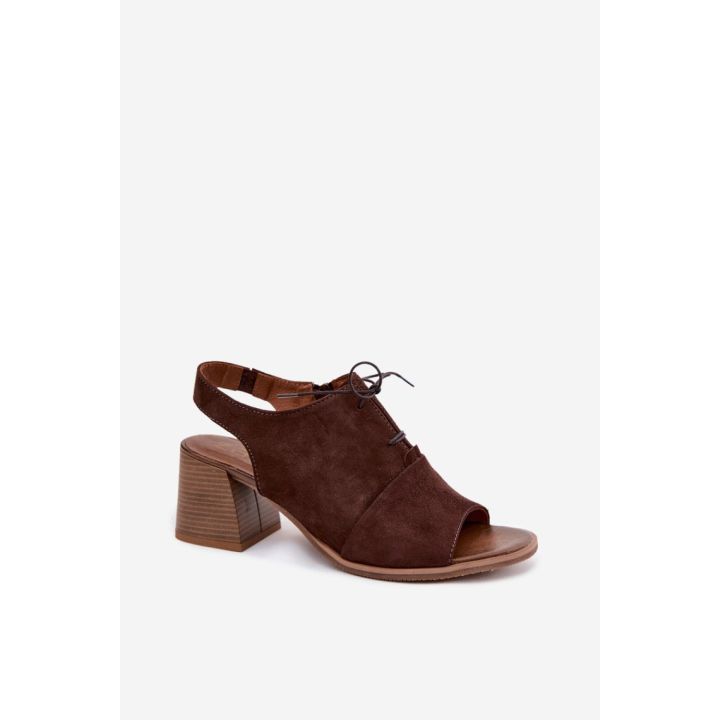 Natūralios odos basutės su kulnu Step in Style